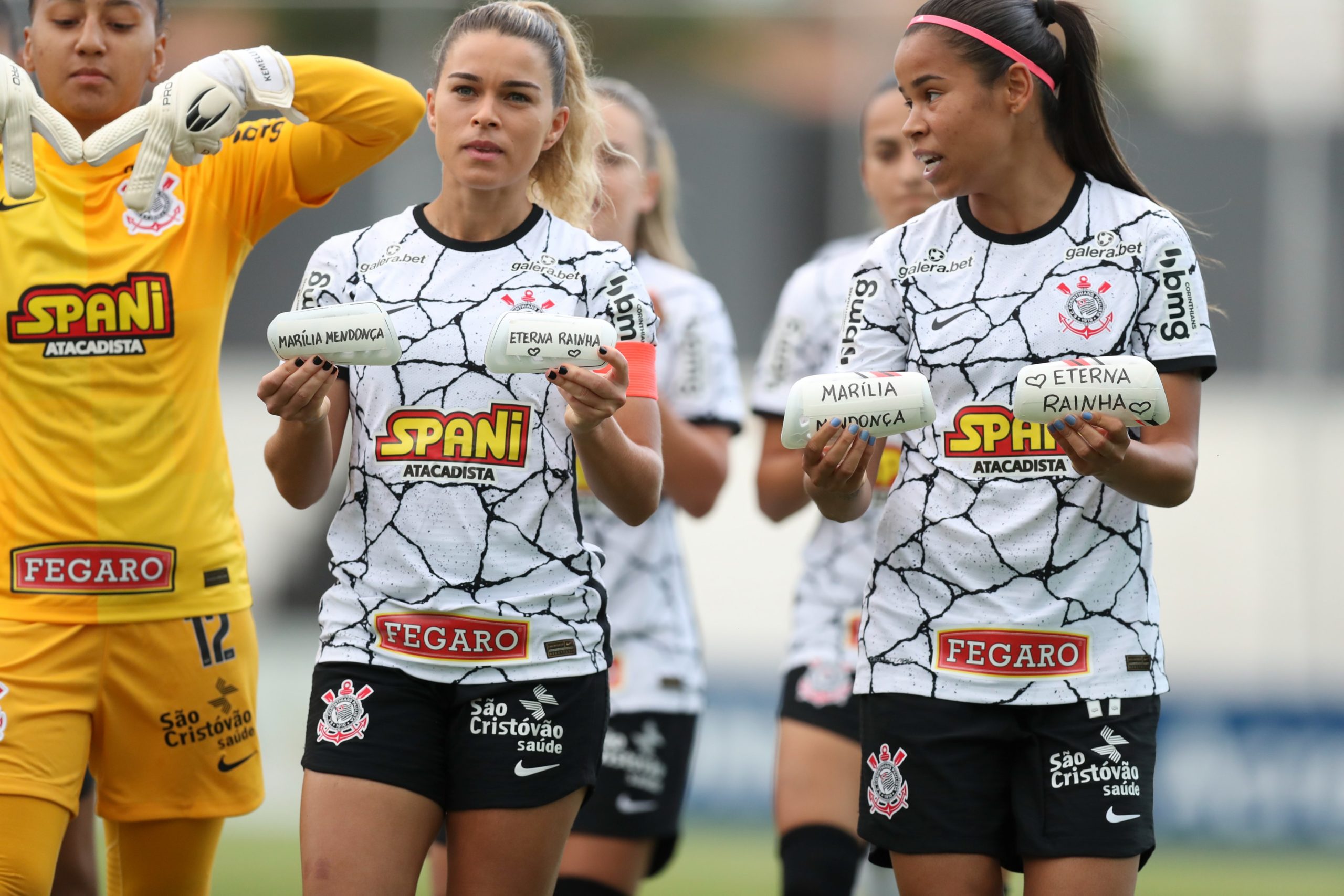 Corinthians homenageia Marília Mendonça. Foto: Divulgação Conmebol.