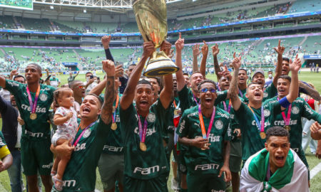 Partida entre Palmeiras e Santos, válida pela final da Copa São Paulo de Futebol Júnior, no Allianz Parque, em São Paulo-SP. (Foto: Fabio Menotti)