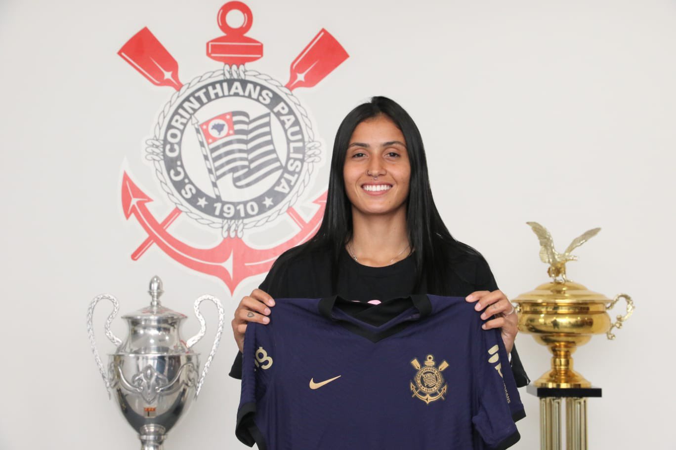 Corinthians anuncia contratação da atacante Jaqueline Ribeiro. Foto: José Manoel Idalgo / Corinthians.