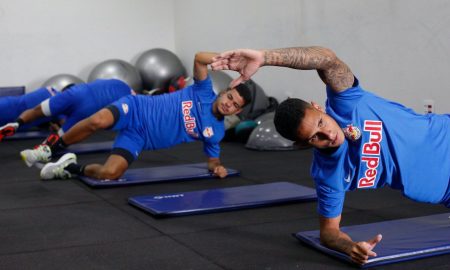 Jogadores já voltaram aos trabalhos visando a temporada de 2022. foto: Ari Ferreira/Red Bull Bragantino