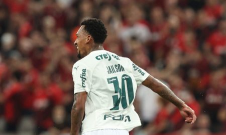 Jailson marca o primeiro gol do Palmeiras contra o Athletico-PR pela Recopa