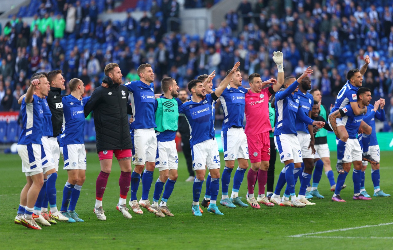 Schalke celebração vitória