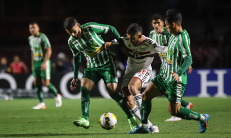 Final de jogo e o Ju busca um ponto no Morumbi! Próximo jogo pelo @Brasileirao será na nossa casa, no sábado, diante do Atlético-MG. ?Fernando Alves/ECJuventude