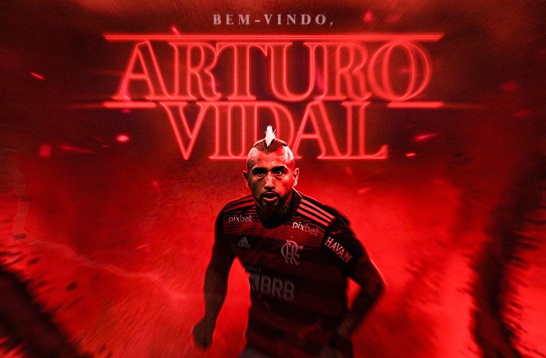 Com a saída de Arturo Vidal, Flamengo terá apenas seis jogadores