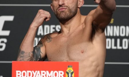 Alexander Volkanovski em pesagem do UFC 276 (Foto: Divulgação/Instagram Oficial UFC)