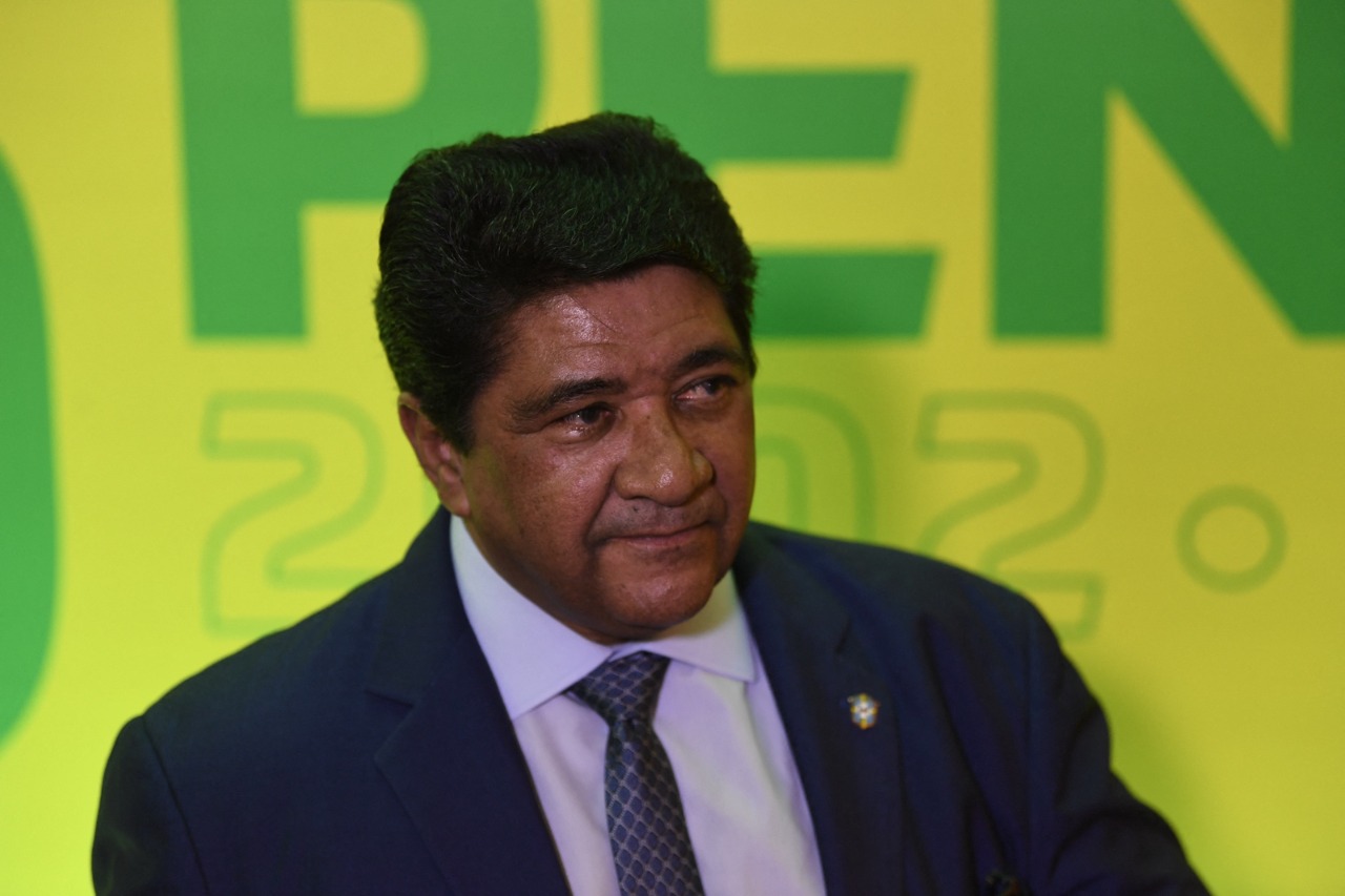 Ednaldo Rodrigues sai da CBF (Foto: MAURO PIMENTEL/AFP via Getty Images)