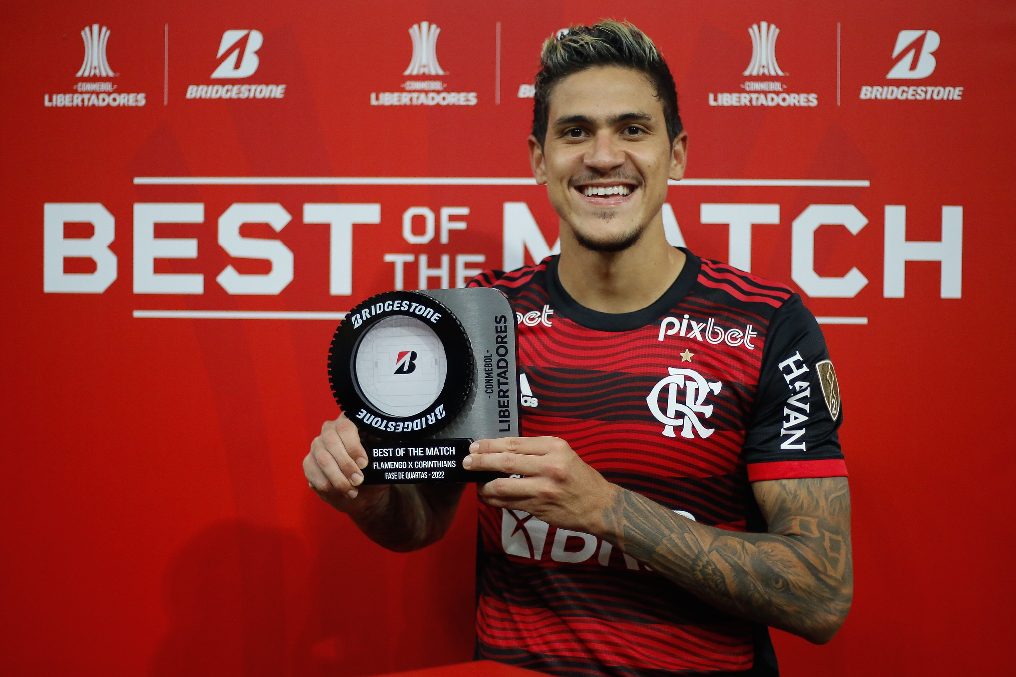 Pedro comemora classificação do Flamengo e avisa: ‘Queremos chegar até a final’