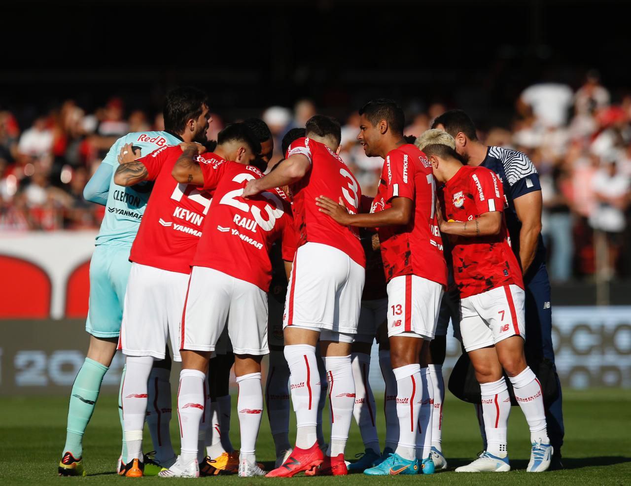 Equipe do interior paulista não fez um bom jogo e saiu derrotado do Morumbi. Foto: Ari Ferreira/Red Bull Bragantino