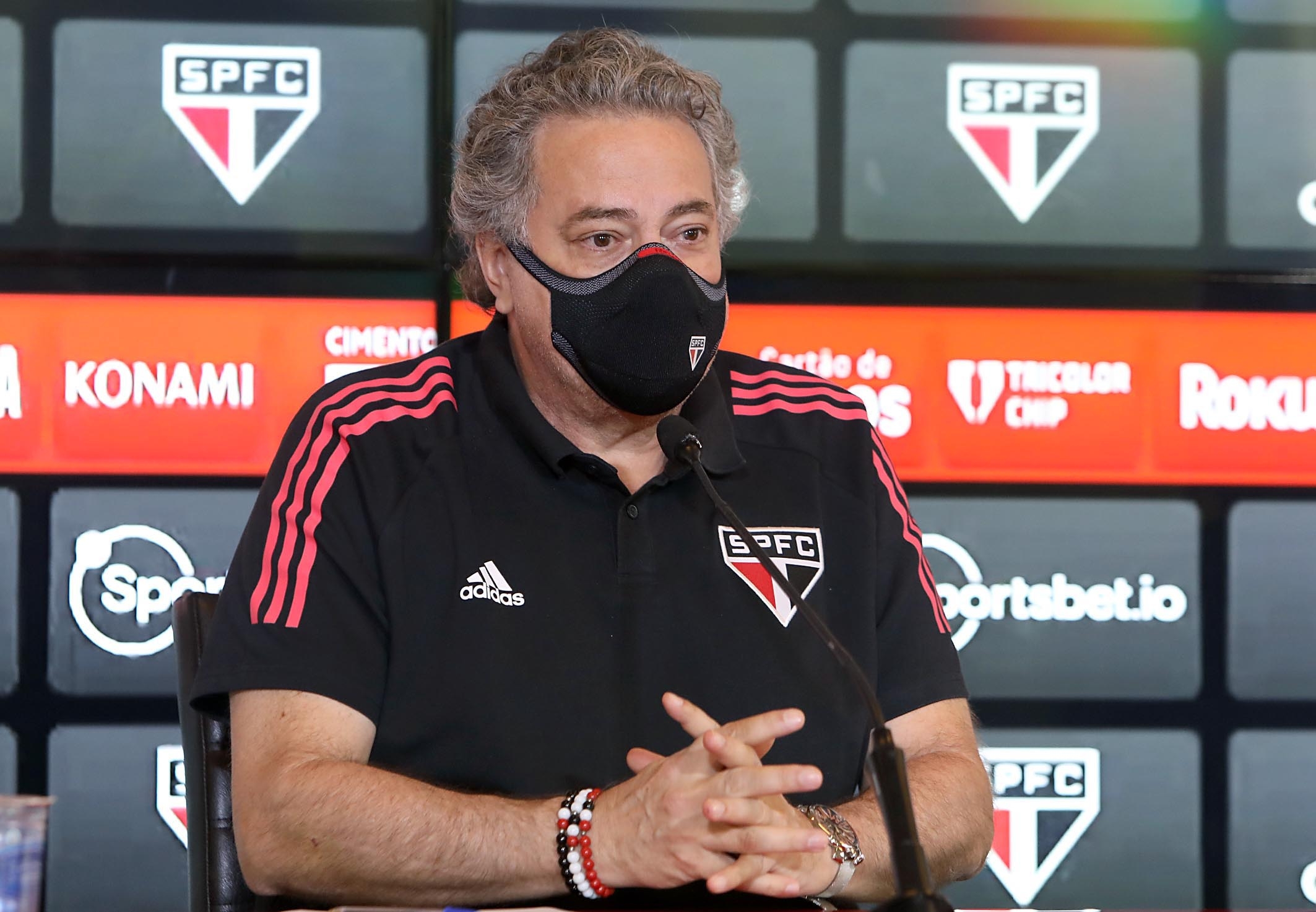 18/01/2022 - Julio Casares em apresentação no São Paulo Jandrei Fotos: Rubens Chiri / saopaulofc.net