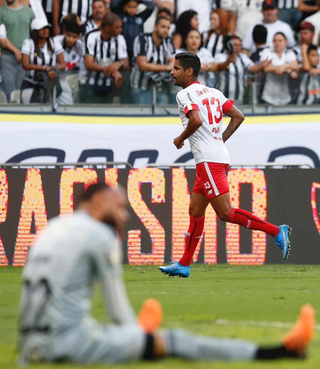 Aderlan comemora gol pelo Toro Loko. Foto: Ari Ferreira/Red Bull Bragantino