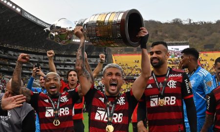 ‘Na base do sacrifício e superação’, diz Arrascaeta sobre tri do Flamengo na Libertadores