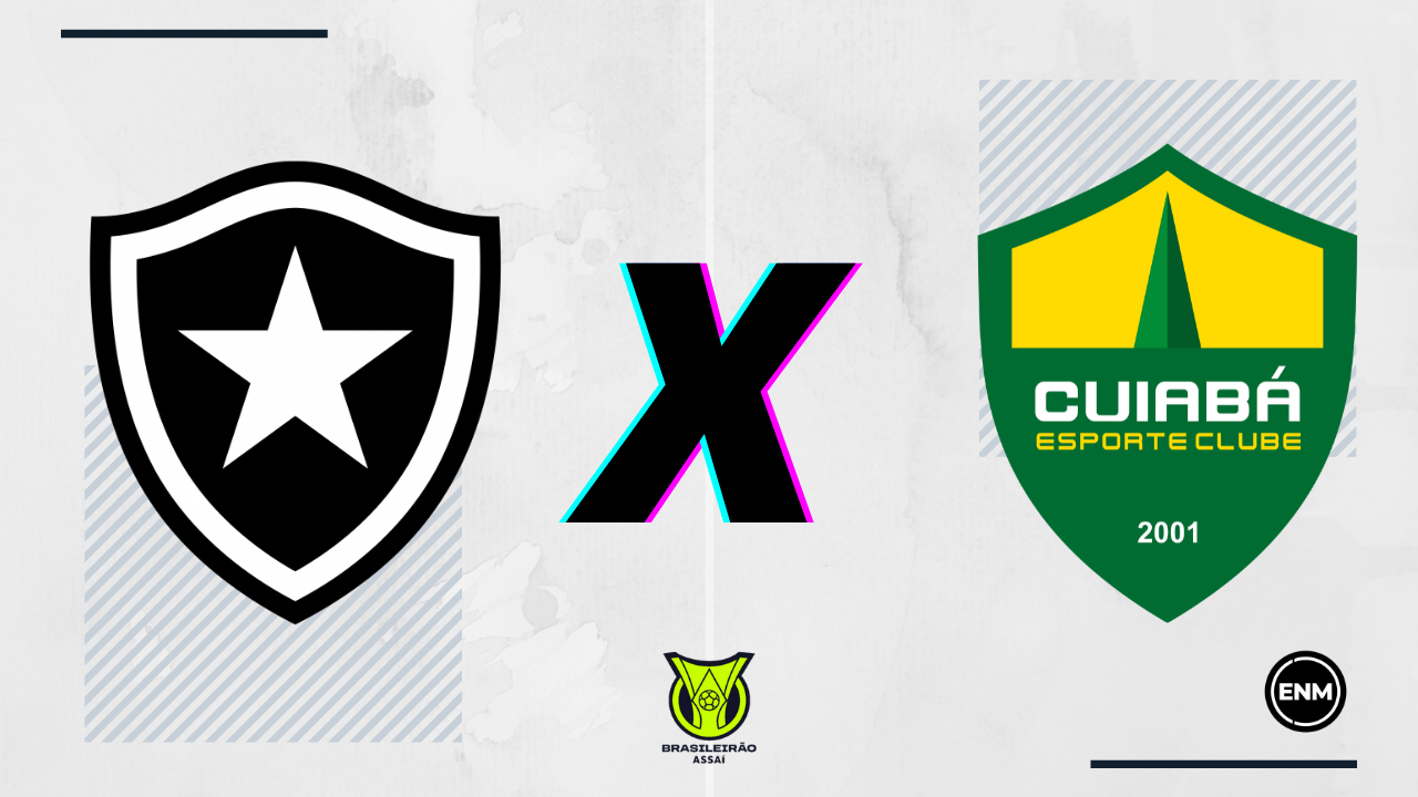 Botafogo e Cuiabá se enfrentam, no Nilton Santos (Arte: ENM)