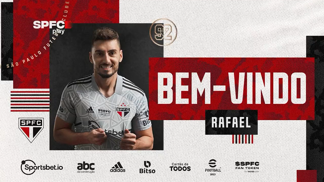 São Paulo anuncia contratação do goleiro Rafael, ex Galo