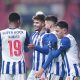 Jogadores do Porto comemoram vitória sobre Académico de Viseu