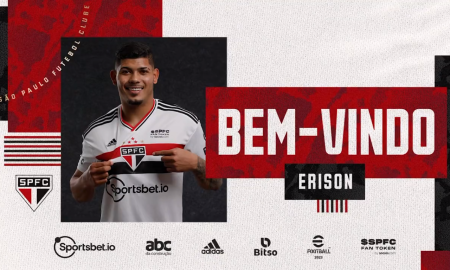 São Paulo anuncia contratação do atacante Erison