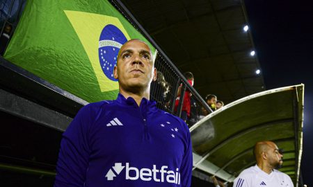 Pepa concede entrevista coletiva após amistoso do Cruzeiro