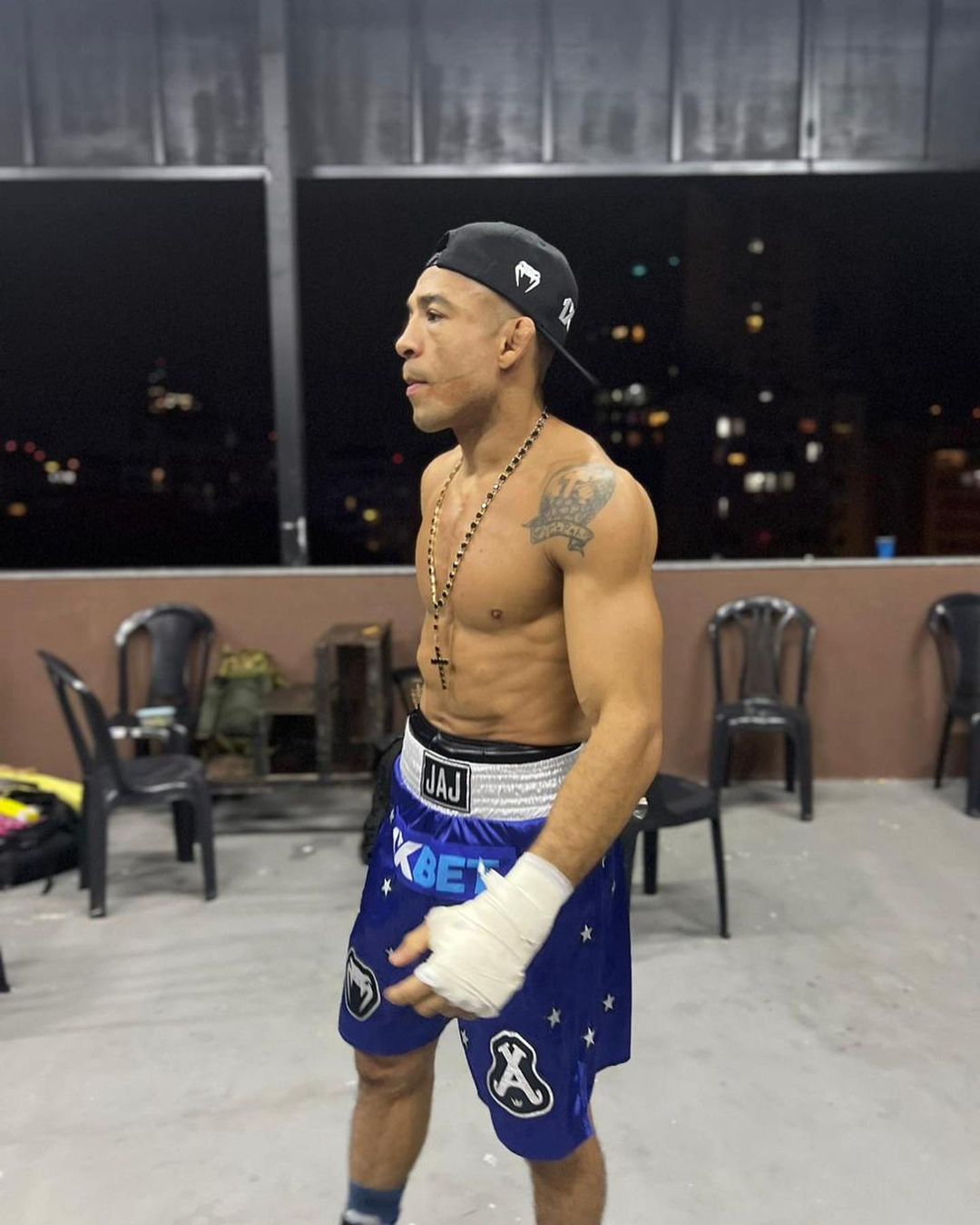 José Aldo durante treino de Boxe (Foto: Divulgação/Instagram)