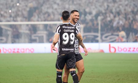 Guilherme Castilho comemora primeiro gol na vitória do Ceará sobre Sport