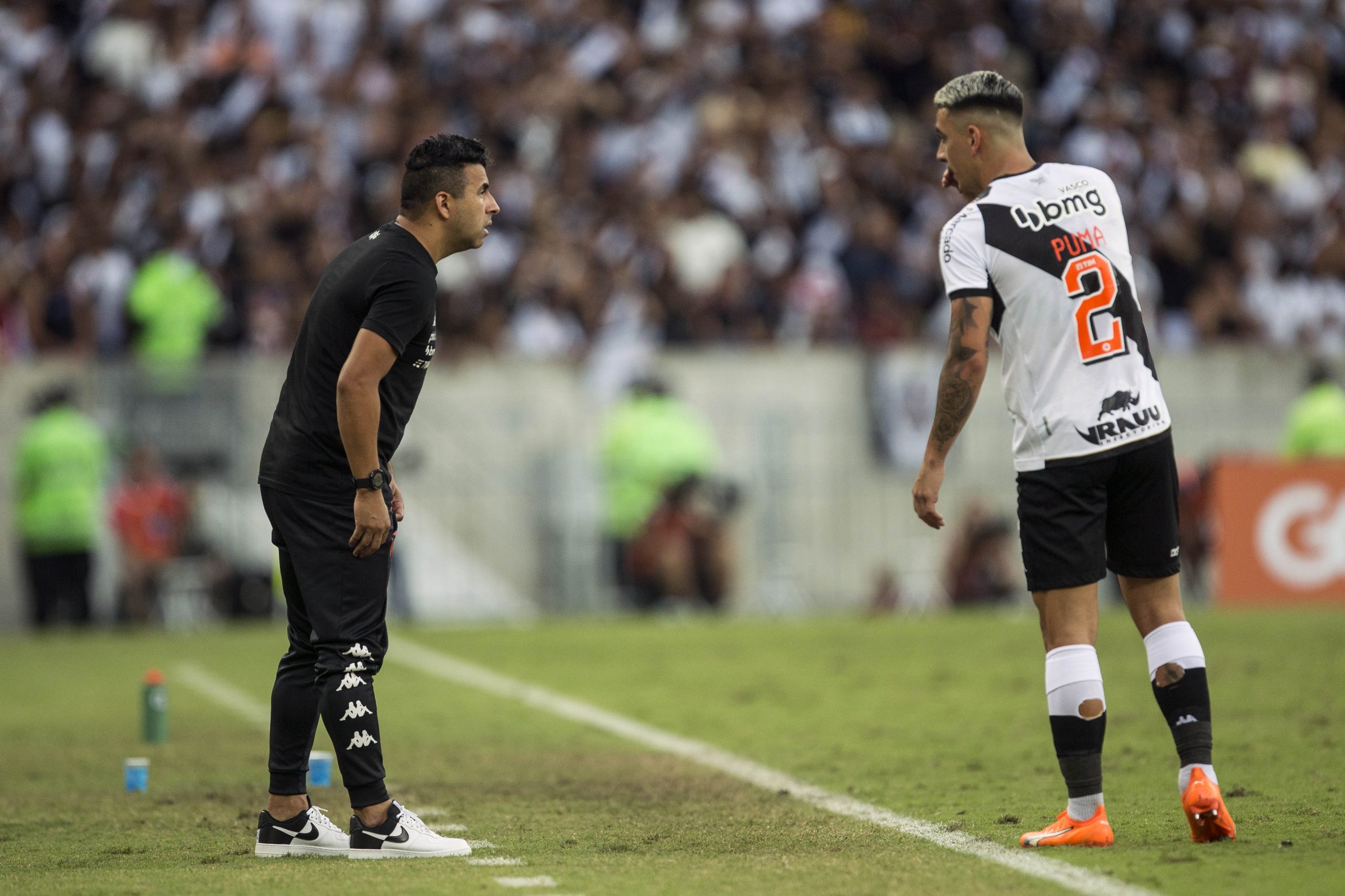 Puma Rodríguez no jogo contra o Palmeiras