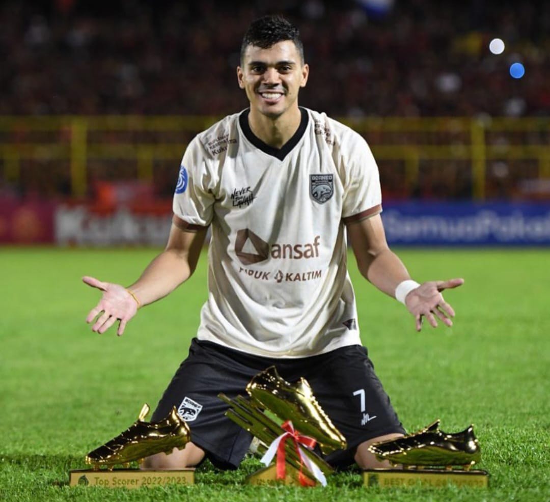 Matheus Pato, atacante brasileiro do Borneo FC, da Indonésia