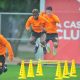 Atletas do Inter fazem trabalhos de preparação física - (Foto: Ricardo Duarte / Internacional)