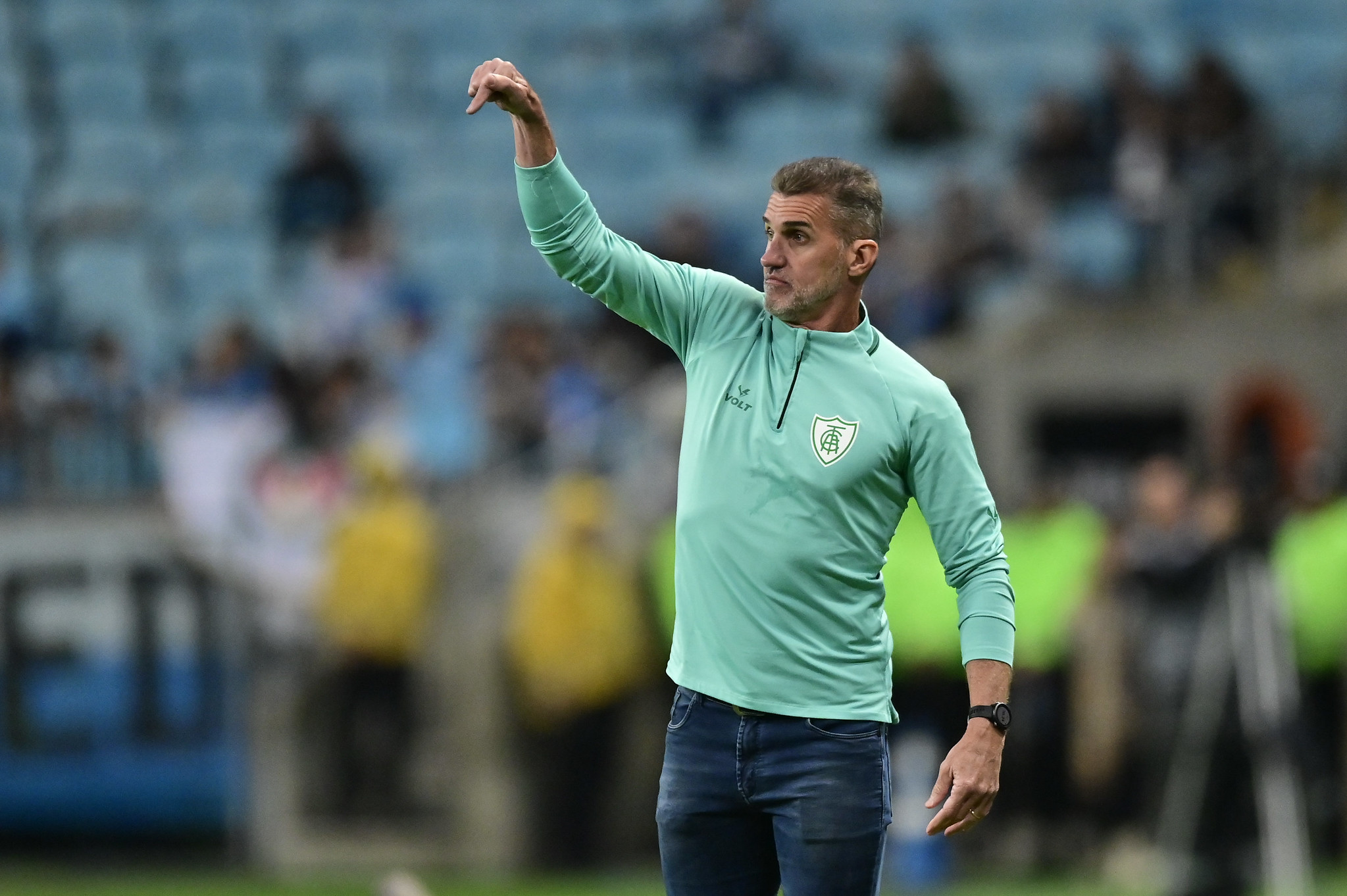 Vágner Mancini durante partida entre Grêmio x América. Foto: Mourão Panda / América