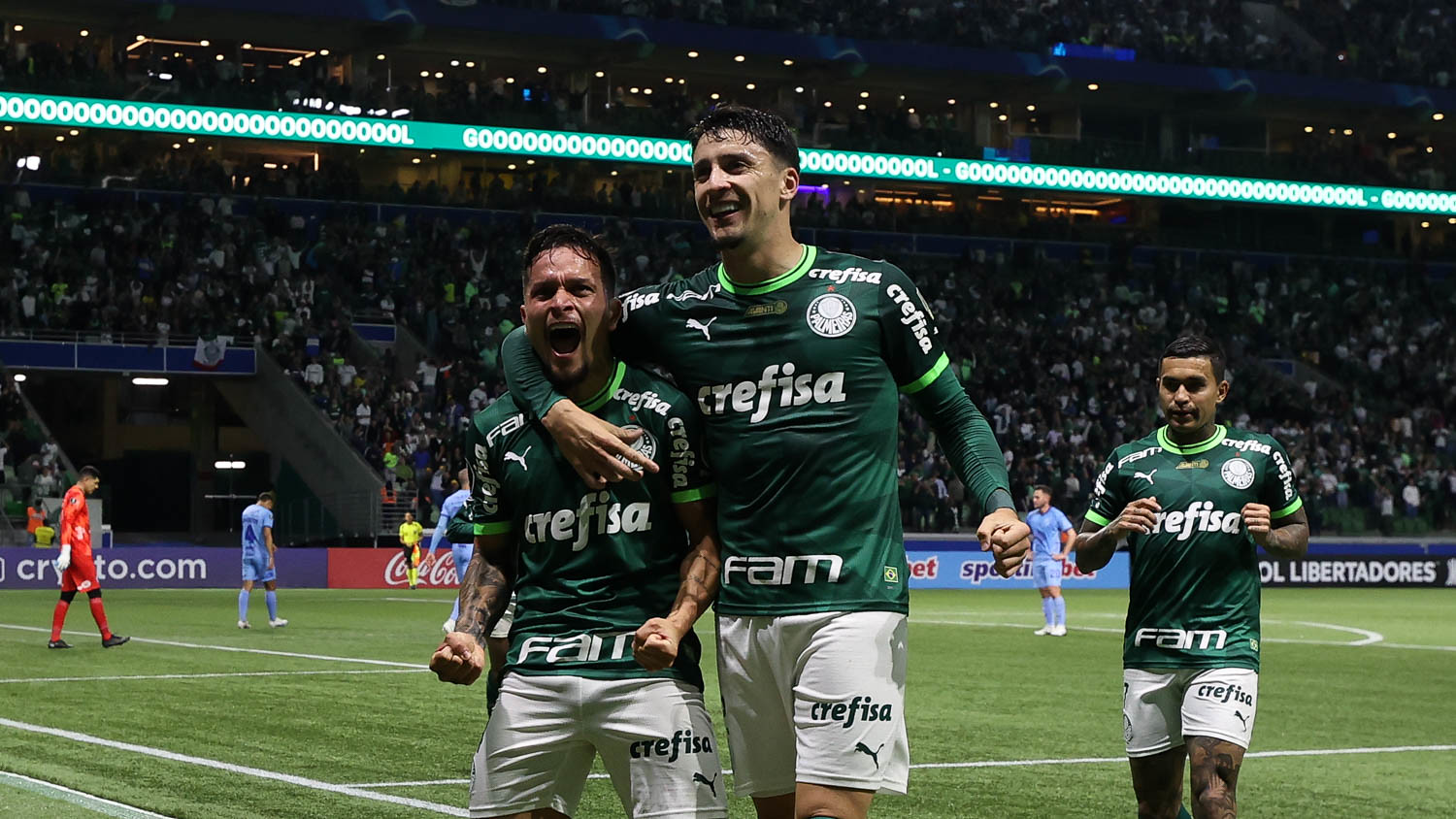 Artur e Piquerez foram os grandes destaques do time na noite (Foto: Cesar Greco/Palmeiras/by Canon)