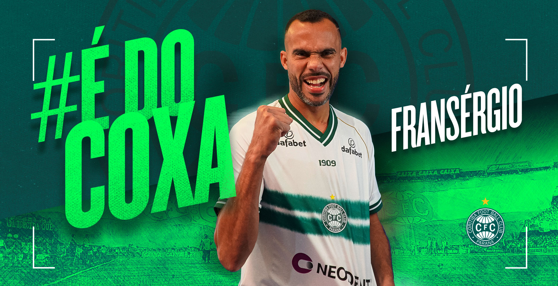 Fransérgio chega com contrato até 2026 (Foto: Divulgação/Coritiba)