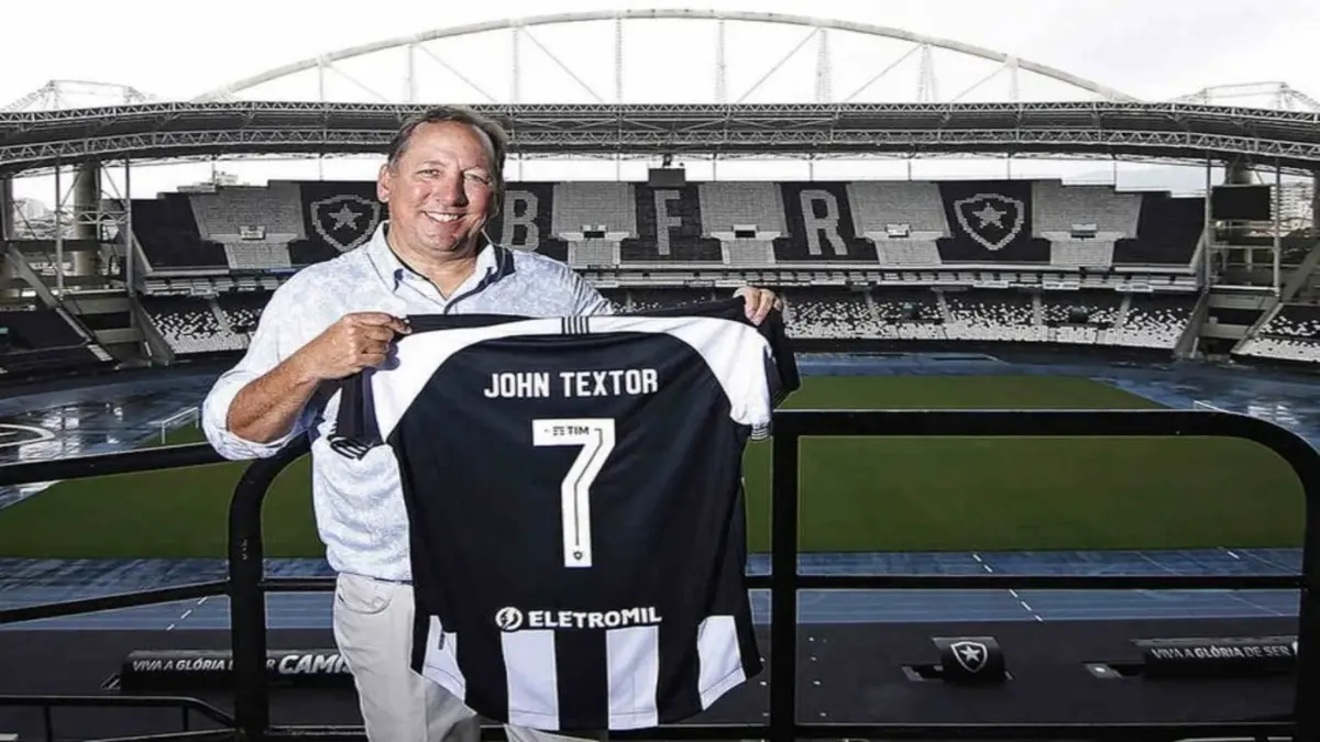 John Textor em anúncio da criação da SAF. (Foto: Vítor Silva/Botafogo)
