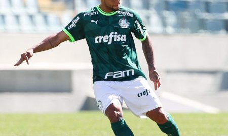 Ian em ação com a camisa do Palmeiras. (Foto: Fabio Menotti/Palmeiras)