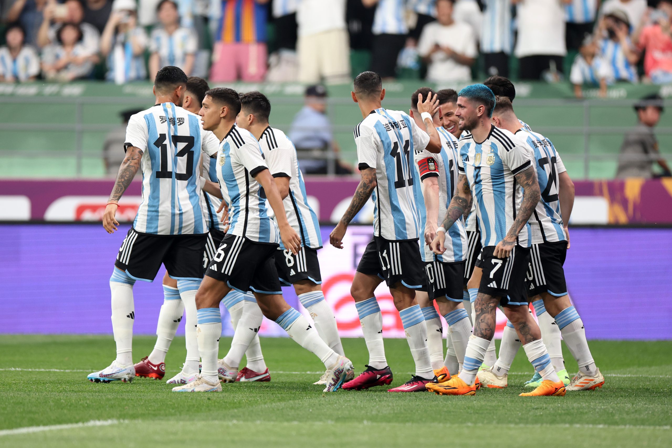 Lionel Messi marcou gol mais rápido com a camisa da Argentina (Foto: Lintao Zhang/Getty Images)