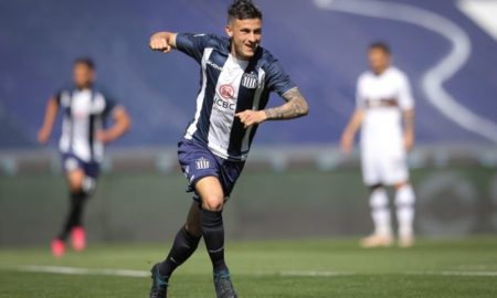 Hector Fertoli comemora gol pelo Talleres (Foto: Divulgação/Talleres)