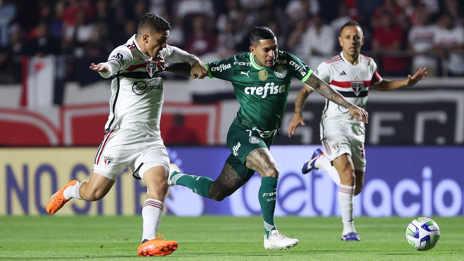 Palmeiras não joga bem, e é derrotado pelo São Paulo, no Morumbi (Foto: Cesar Greco/Palmeiras/by Canon)