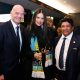 Presidente da CBF, Ednaldo Rodrigues, se encontra com presidente da Fifa, Gianni Infantino, e modelo Adriana Lima (Foto: Staff Imagem/Divulgação)