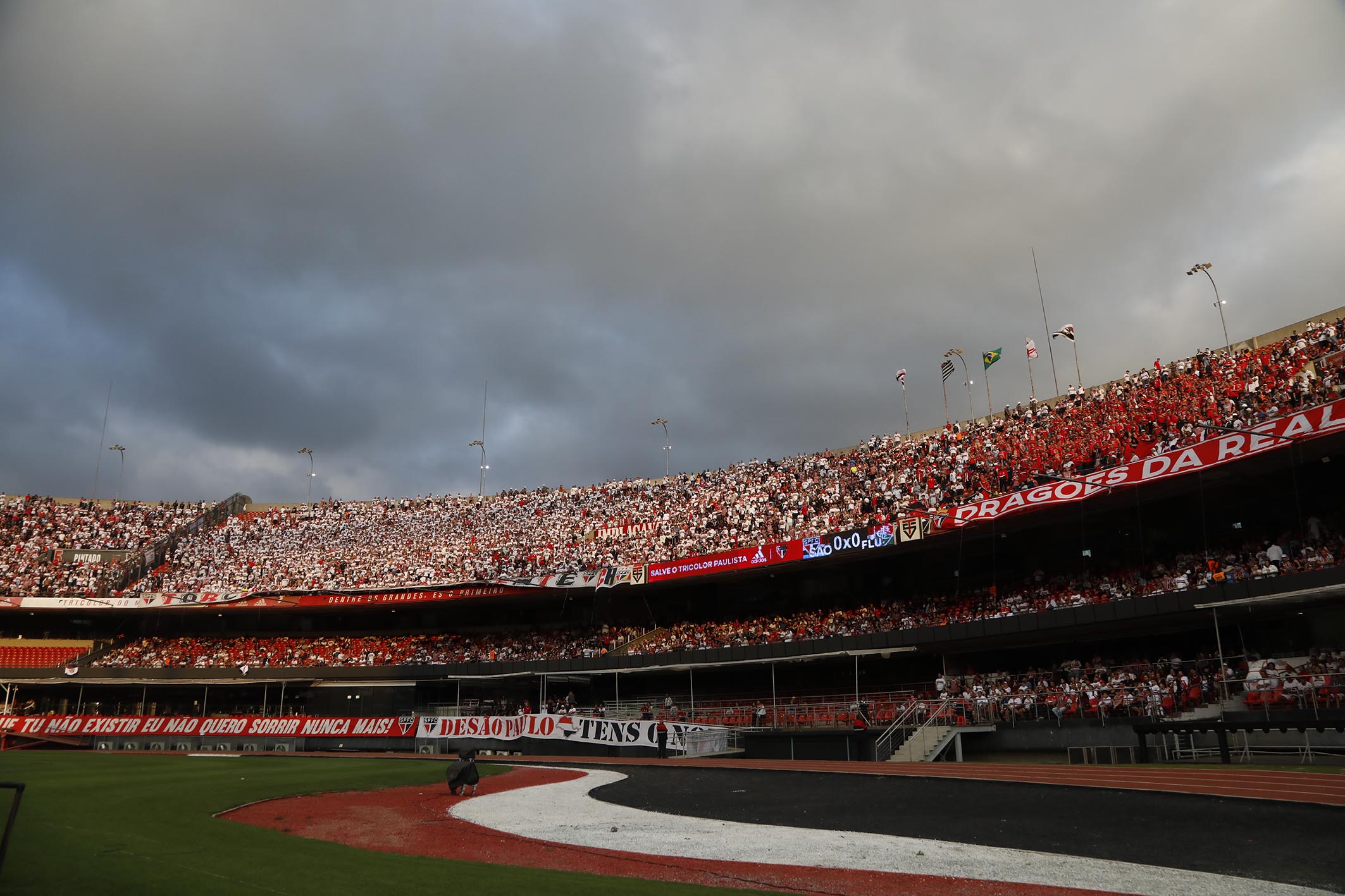 Torcida do São Paulo no jogo contra o Fluminense (Foto: Rubens Chiri / saopaulofc.net)