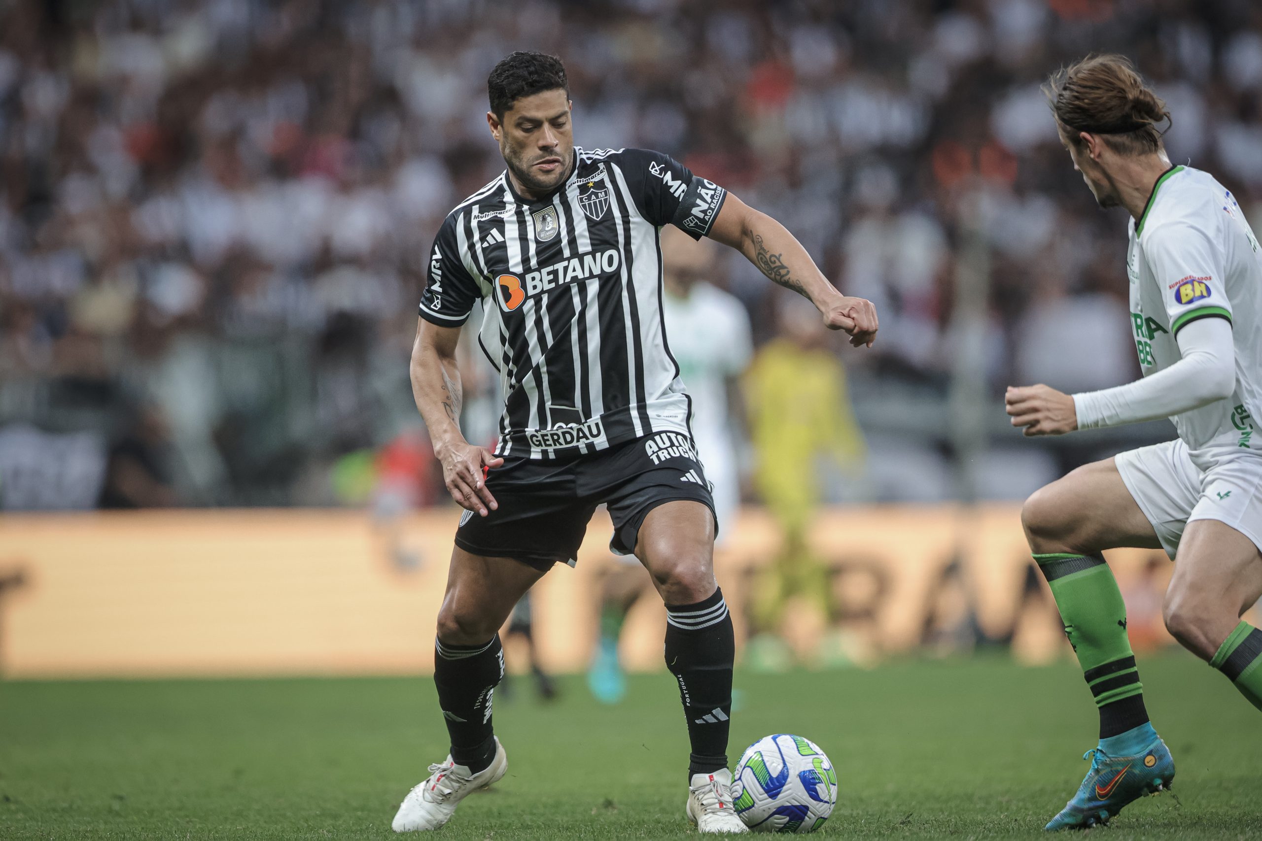 Hulk na partida contra o América no último domingo, 02.