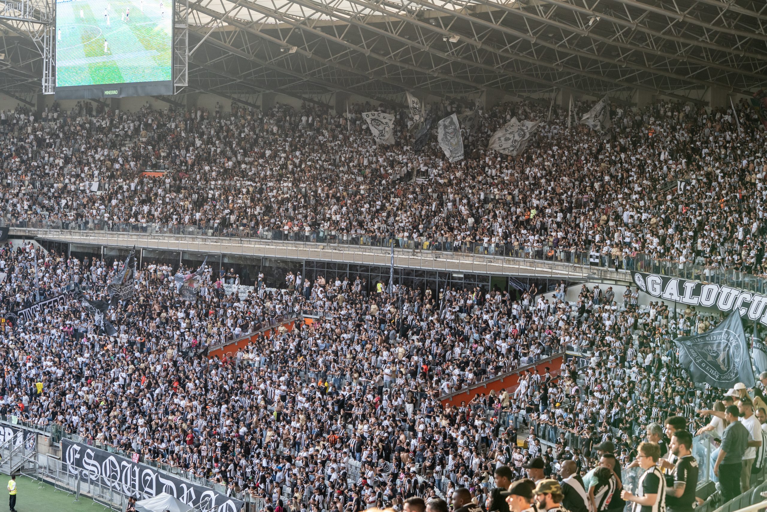 Torcedores do Atlético se uniram contra a SAF (Foto: Daniela Veiga / Atlético)