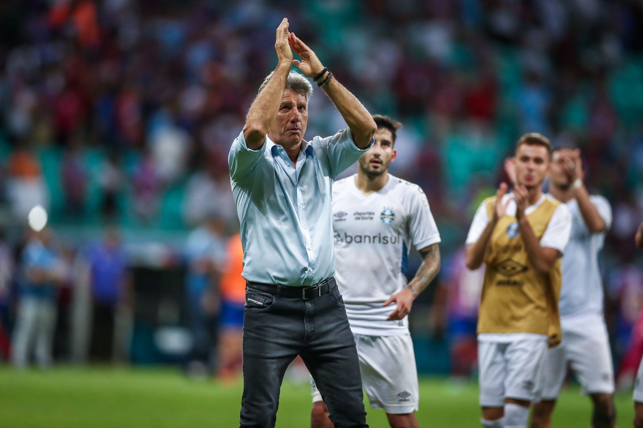 Renato elogia postura dos seus atletas (Foto: Divulgação/Grêmio)