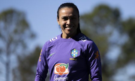 Marta anuncia aposentadoria da Seleção (Foto: Thais Magalhães/CBF)