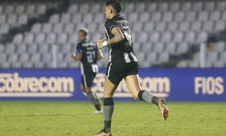Tiquinho Soares marcou o primeiro gol do Botafogo na Vila Belmiro (Foto: Vitor Silva/Botafogo)