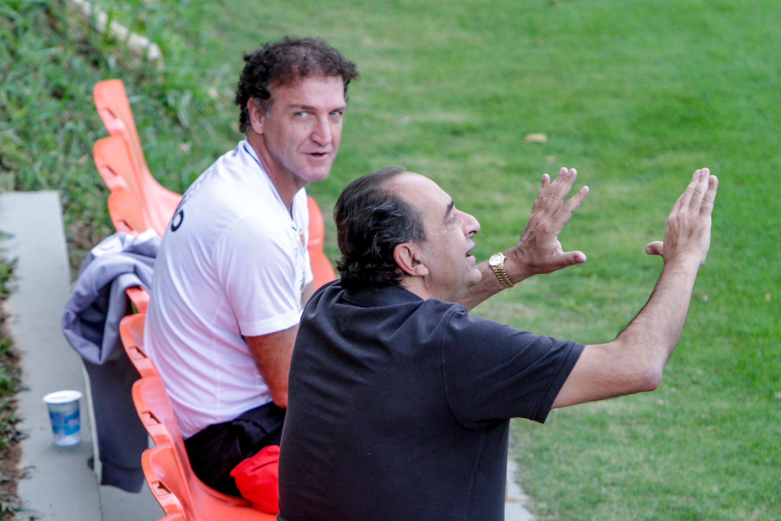 Kalil e Cuca trabalharam juntos no Atlético entre 2011 e 2013 (Foto: Bruno Cantini)
