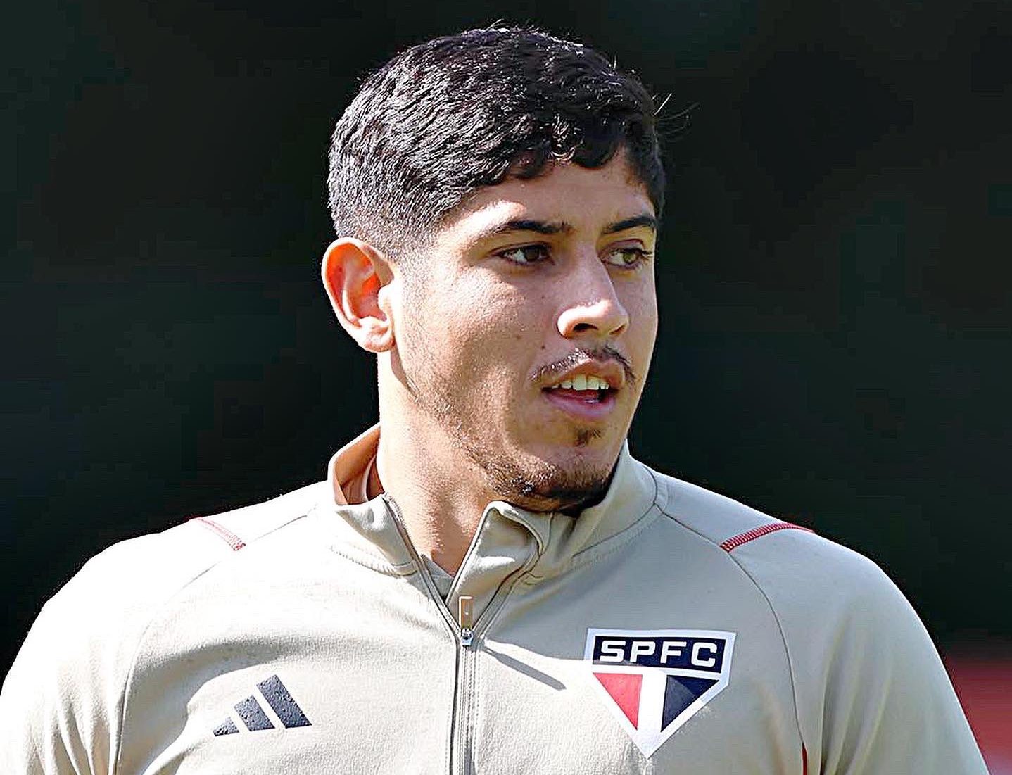 Alan Franco treinando no São Paulo (Foto: saopaulofc)