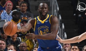 Draymond Green em quadra pelos Warriors (Foto: Redes Sociais/Golden State Warriors)