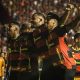 Jogadores do Sport comemoram perante torcida rubro-negra (Rafael Bandeira/Sport Recife)