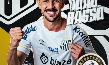Santos anuncia contratação do zagueiro João Basso (Foto: Divulgação Twitter/Santos FC)