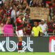 Gabigol comemorando o gol de número 150 pelo Flamengo (Foto: Reprodução/Twitter Flamengo)