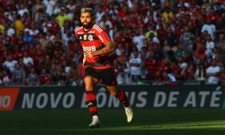 Gabigol em campo pelo Flamengo no Maracanã (Foto: Gilvan de Souza/Flamengo)