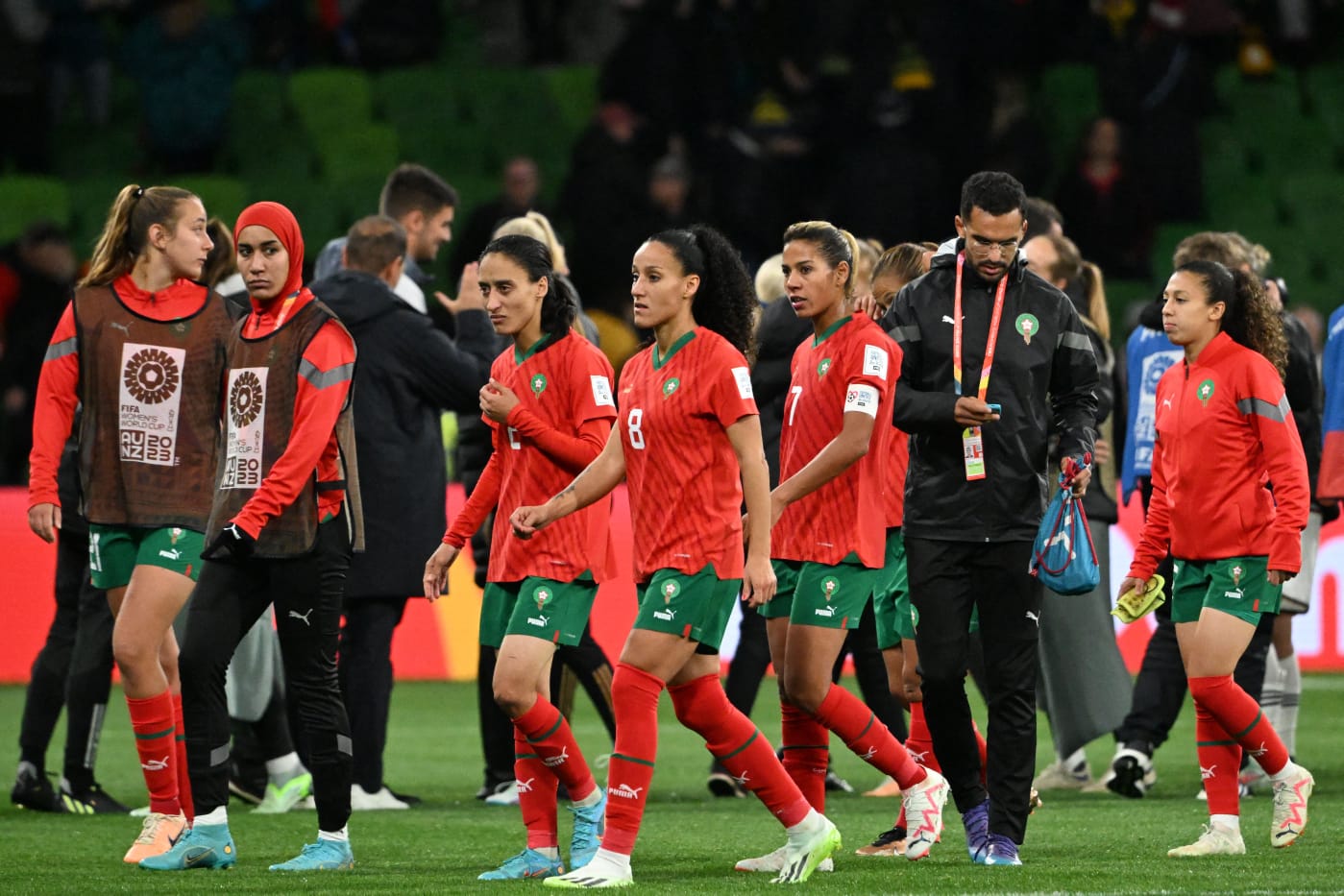 Marrocos é o primeiro país árabe a participar de uma Copa do Mundo Feminina (Foto: WILLIAM WEST/AFP via Getty Images)
