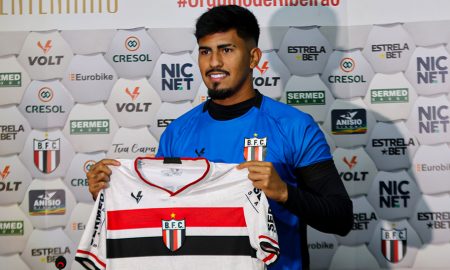 O meia foi apresentado no time do interior paulista (Divulgação/ Agência: Botafogo-SP)