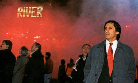 Ramón Díaz comandando o River Plate nos anos 1990 (Foto: Arquivo/River Plate)